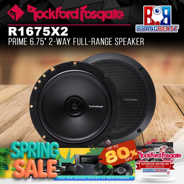 Rockford Fosgate R1675X2 Prime 6.75" 2-Way Full-Range Speaker