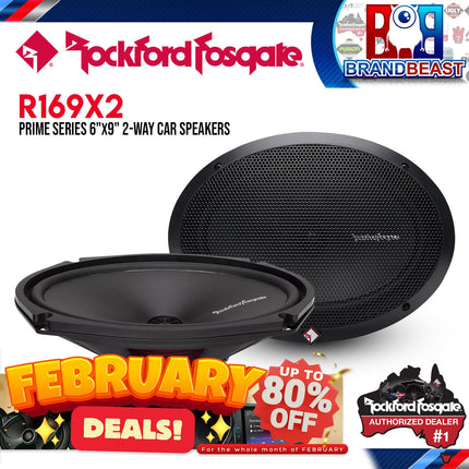 Rockford Fosgate R169X2 Prime 6"x9" 2-Way Full-Range Speaker