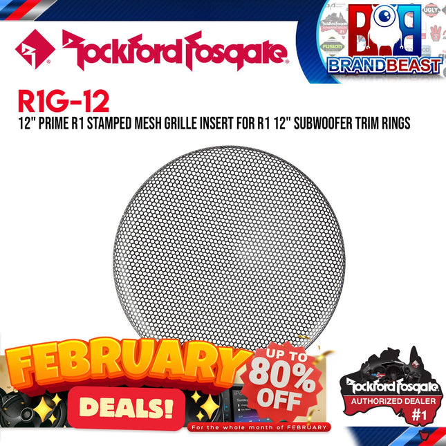 Rockford Fosgate R1G-12 12" Prime R1 Stamped Mesh Grille Insert