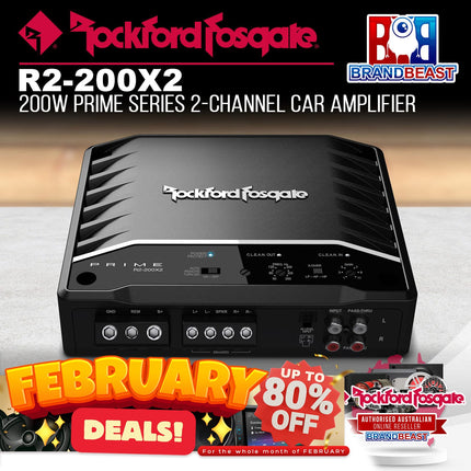 Rockford Fosgate R2-200X2 Prime 200 Watt 2-Channel Amplifier