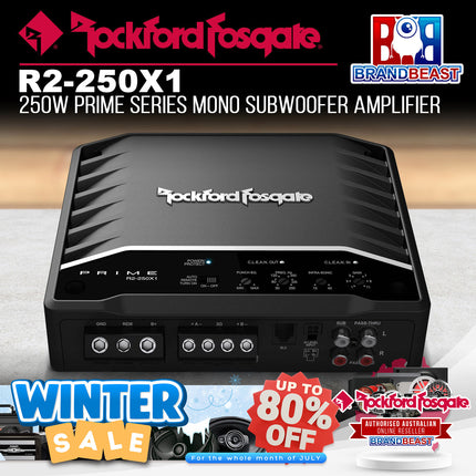 Rockford Fosgate R2-250X1 Prime 250 Watt Mono Amplifier
