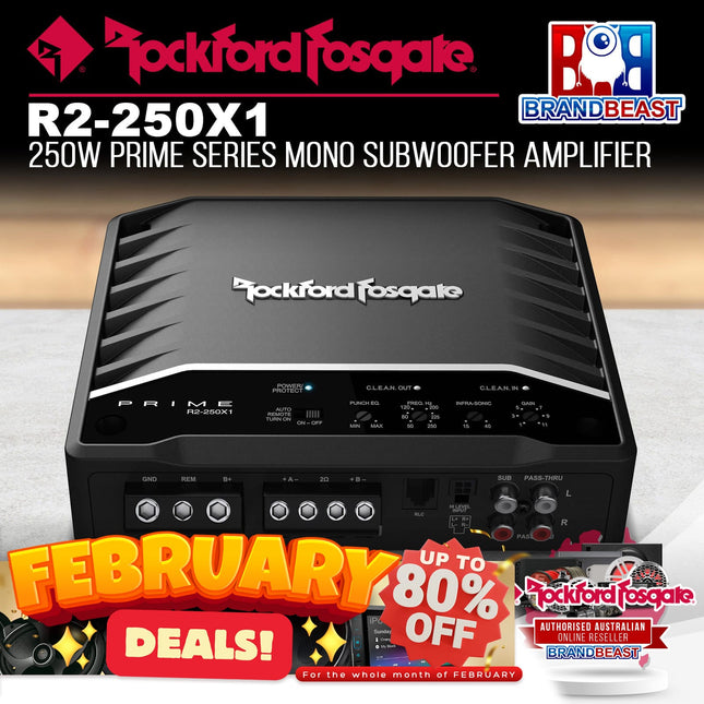 Rockford Fosgate R2-250X1 Prime 250 Watt Mono Amplifier