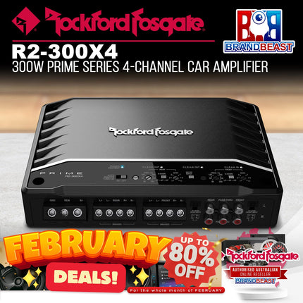 Rockford Fosgate R2-300X4 Prime 300 Watt 4-Channel Amplifier