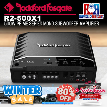Rockford Fosgate R2-500X1 Prime 500 Watt Mono Amplifier