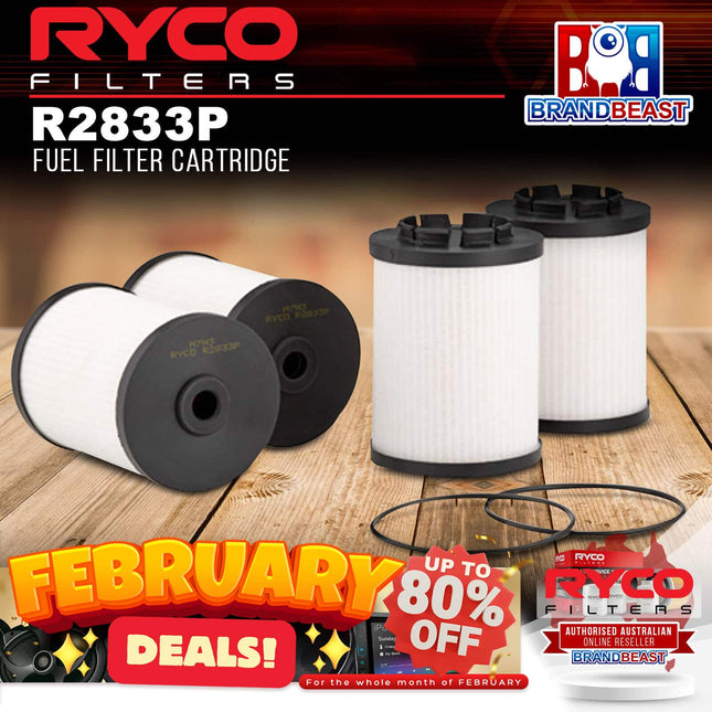 Ryco R2833P Fuel Filter Cartridge