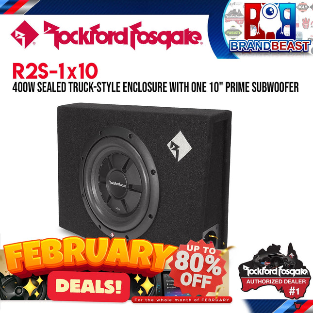 Rockford Fosgate R2S-1X10 Prime 10" R2S Shallow Loaded Enclosure