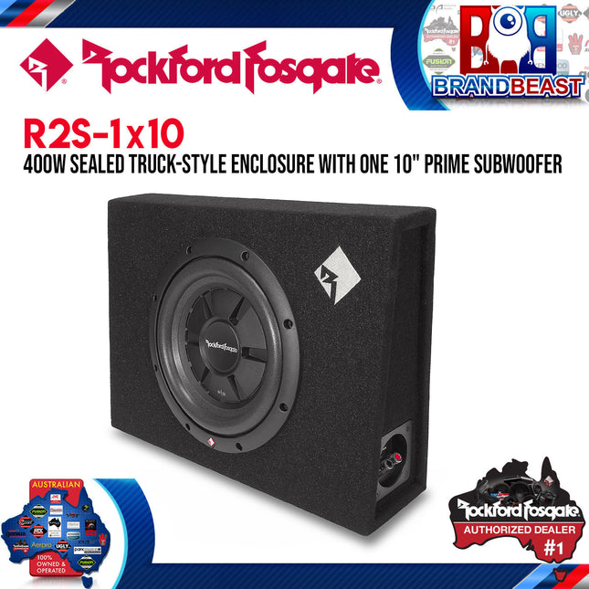 Rockford Fosgate R2S-1X10 Prime 10" R2S Shallow Loaded Enclosure
