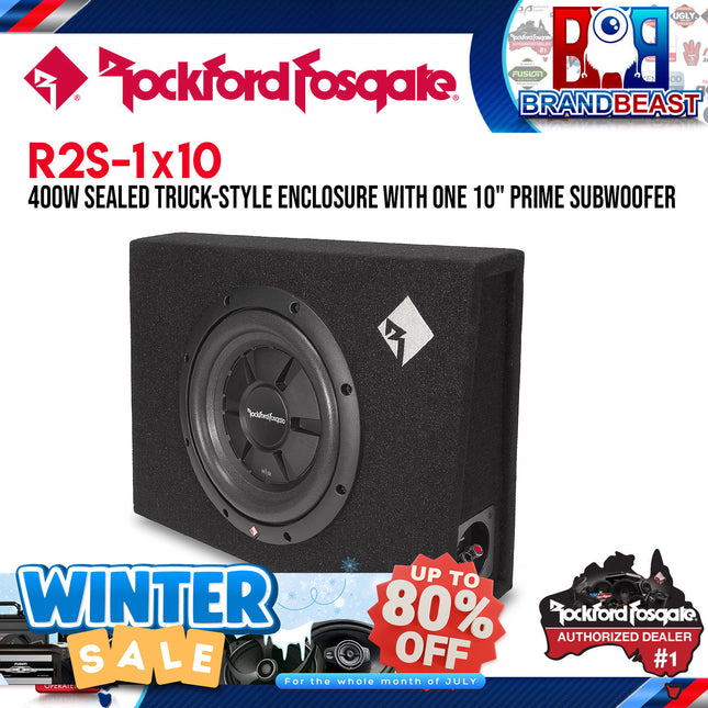 Rockford Fosgate R2S-1X10 Prime 10" R2S Shallow Loaded Enclosure
