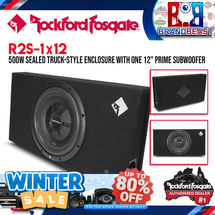 Rockford Fosgate R2S-1X12 Prime 12" R2S Shallow Loaded Enclosure