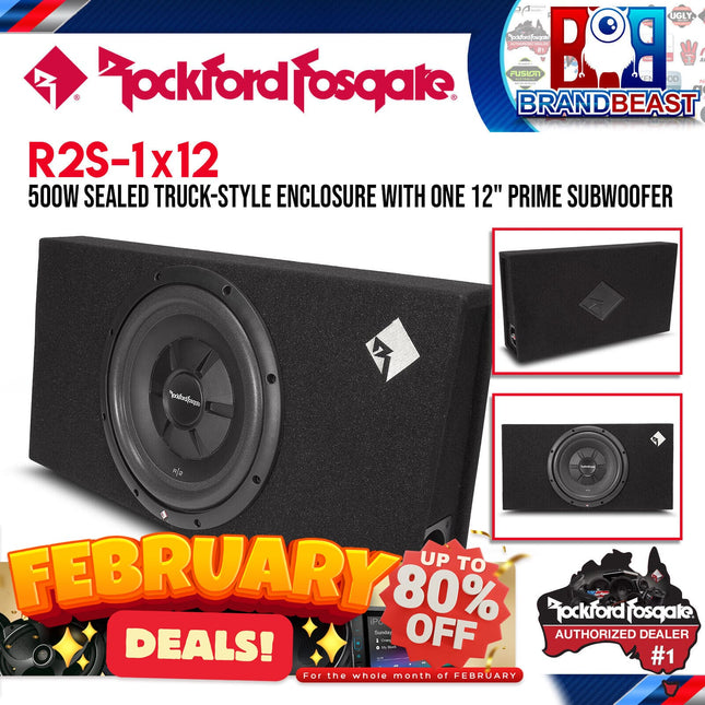 Rockford Fosgate R2S-1X12 Prime 12" R2S Shallow Loaded Enclosure