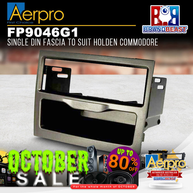 Aerpro FP9046G1 Single DIN Pewter Facia Kit Suit Various Holden Models