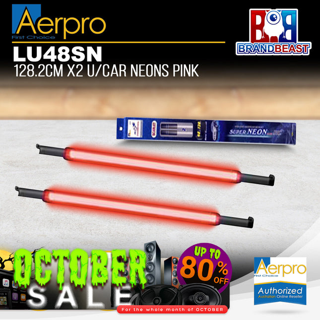 Aerpro LU48SN 128.2cm x2 U/Car LED Neon Pink