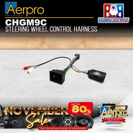 Aerpro CHGM9C Steering Wheel Control Harness Suit Holden Barina Spark 2010 - MJ