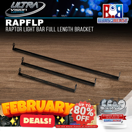 Ultra Vision Lighting RAP030FLB Raptor Light Bar Full Length Bracket - 30W