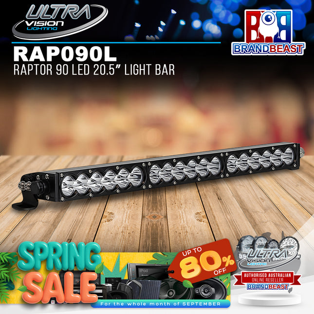 Ultra Vision Lighting RAP090LBv2 Raptor 90 LED 20.5" Light Bar - 5700K & Combo