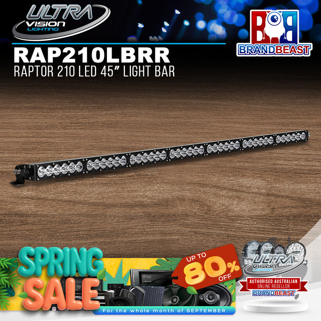 Ultra Vision Lighting RAP210LBRR4v2 Raptor 210 LED 45" Light Bar - 4000K & Combo