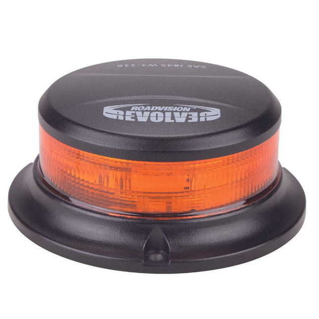 Roadvision RB112Y Revolver Low Profile LED Beacon Amber Fixed Mount