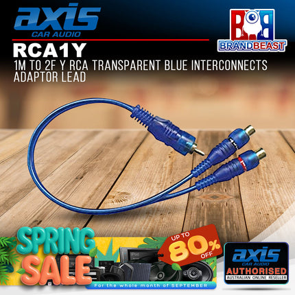 Axis RCA1Y 1Male to 2Female Y RCA Adaptor Lead