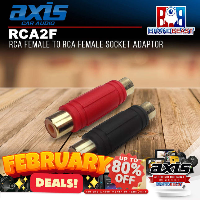 Axis RCA2F Female to Female RCA Socket Adaptor