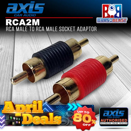 Axis RCA2M Male to Male RCA Socket Adaptor