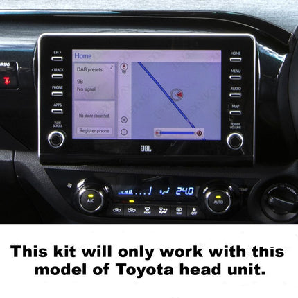 DNA RCH170 CMOS Reverse Camera With Butterfly Mount & Harness Suit Toyota Hilux