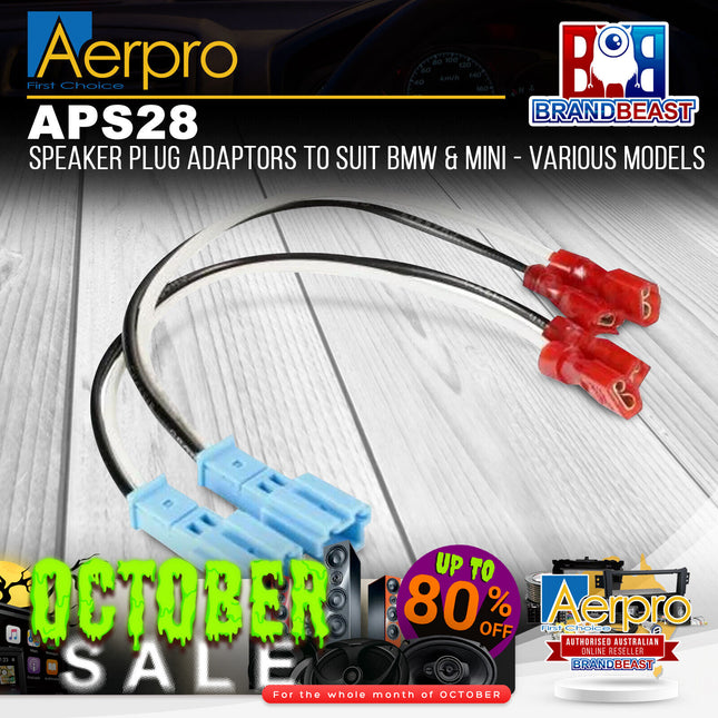 Aerpro APS28 Speaker Plug Adaptors Suit BMW & Mini Various Models