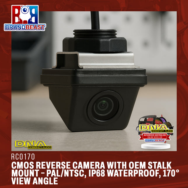 DNA RCO170 CMOS Reverse Camera with OEM Stalk Mount