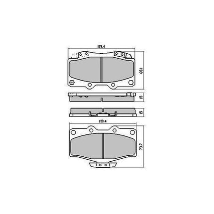 RDA BRAKES RDC1149 Phantom Ceramic Pads