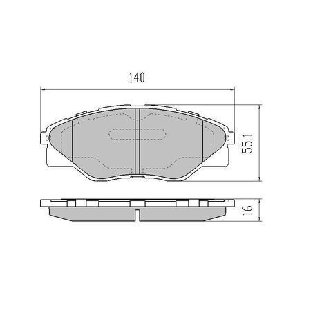 RDA BRAKES RDC2057 Phantom Ceramic Pads