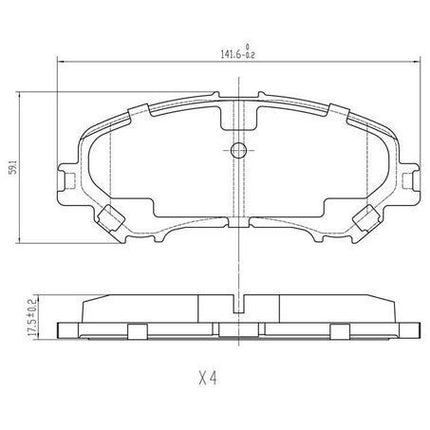 RDA BRAKES RDC2243 Phantom Ceramic Pads