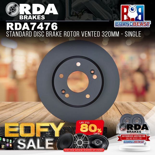 RDA Brakes RDA7476 Standard Disc Brake Rotor Vented 320mm - Single
