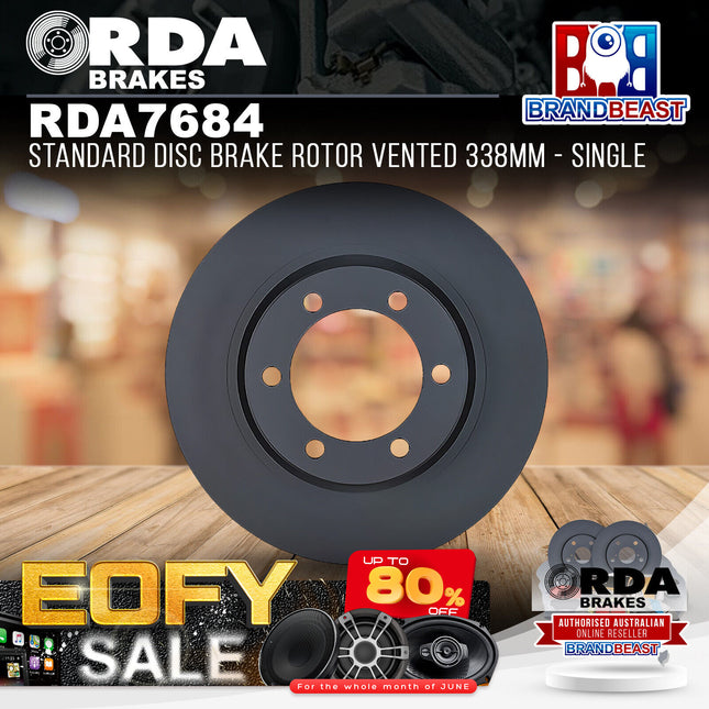 RDA Brakes RDA7684 Standard Disc Brake Rotor Vented 338mm - Single