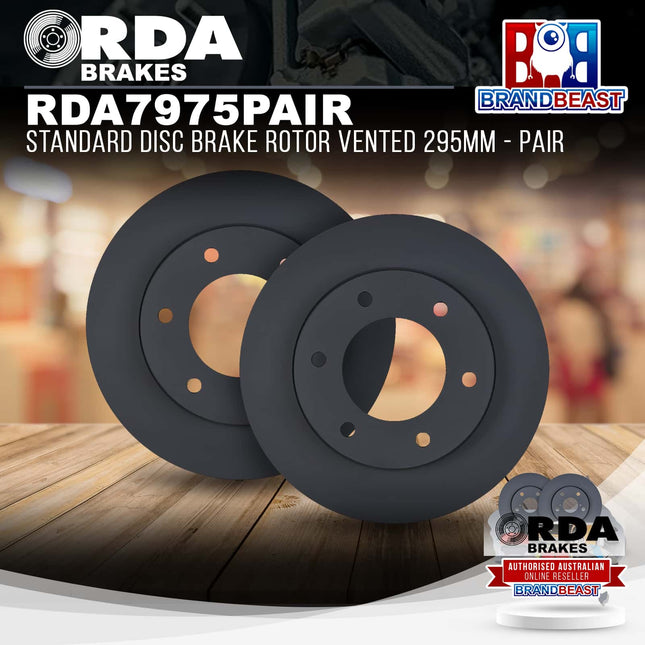 RDA Brakes RDA7975 Standard Disc Brake Rotor Vented 295mm - Single