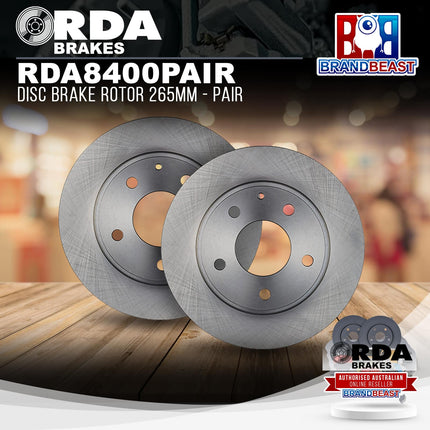 RDA Brakes RDA8400 Disc Brake Rotor 265mm - Single