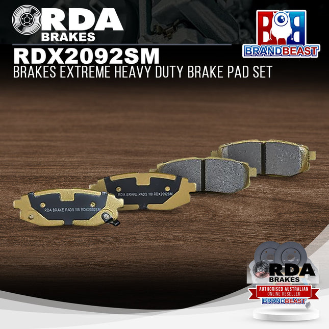 RDA Brakes RDX2092SM Brakes Extreme Heavy Duty Brake Pad Set