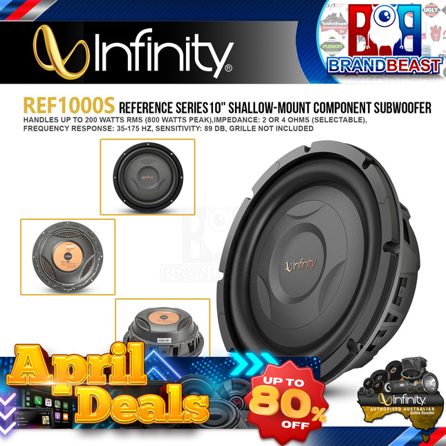 Infinity REF1000S Reference 1000s 10&quot; 800W Subwoofer