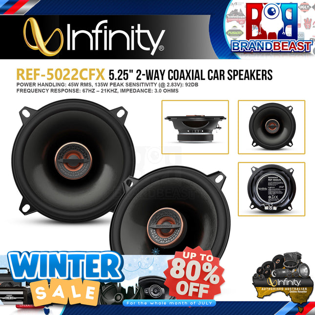 Infinity REF5022cfx 5-1/4" 135W Coaxial Car Speaker