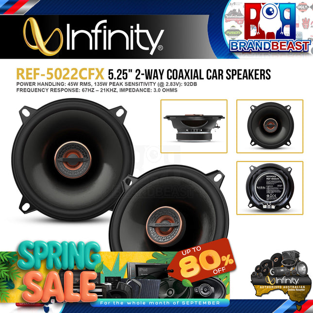 Infinity REF5022cfx 5-1/4" 135W Coaxial Car Speaker