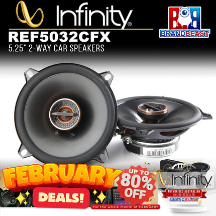 Infinity REF5032CFX REFERENCE 5-1/4" (130mm) 135W Coaxial Car Speaker