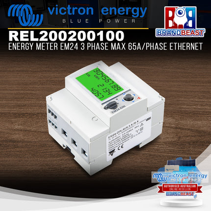 Victron Energy REL200200100 Energy Meter EM24 3 Phase Max 65a/phase Ethernet