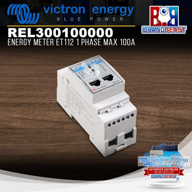 Victron Energy REL300100000 Energy Meter ET112 1 Phase Max 100A