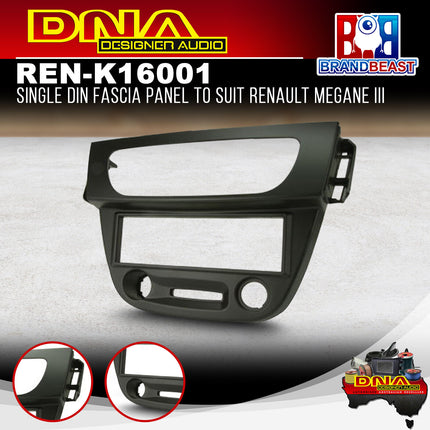 DNA REN-K16001 Single DIN Fascia Panel to Suit Renault Megane III