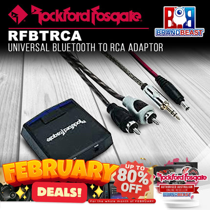 Rockford Fosgate RFBTRCA Universal Bluetooth to RCA Adaptor