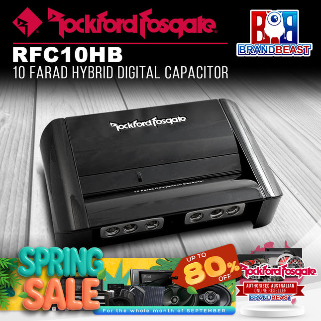 Rockford Fosgate RFC10HB 10 Farad Hybrid Digital Capacitor