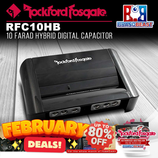 Rockford Fosgate RFC10HB 10 Farad Hybrid Digital Capacitor