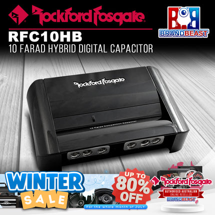 Rockford Fosgate RFC10HB 10 Farad Hybrid Digital Capacitor