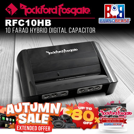 Rockford Fosgate RFC10HB 10 Farad Hybrid Digital Capacitor