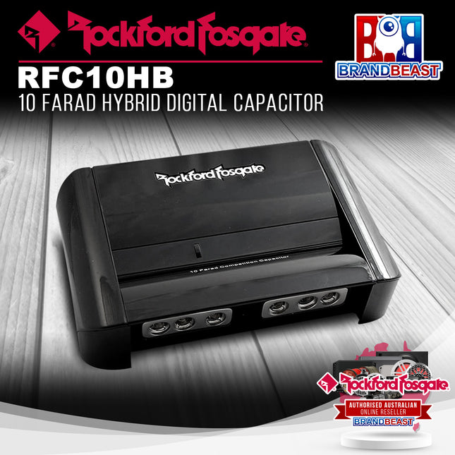 Rockford Fosgate RFC10HB 10 Farad Hybrid Digital Capacitor