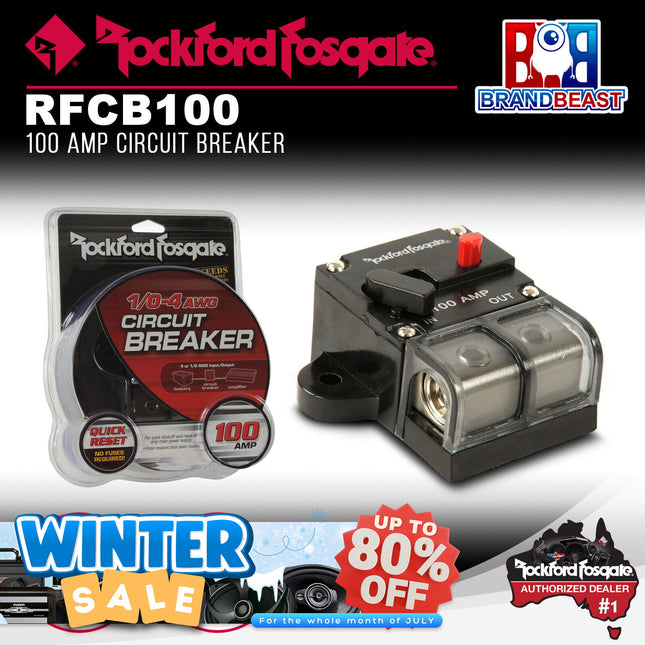 Rockford Fosgate RFCB100 100 Amp Circuit Breaker