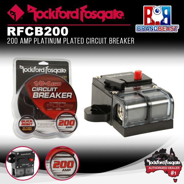 Rockford Fosgate RFCB200 200 Amp Circuit Breaker
